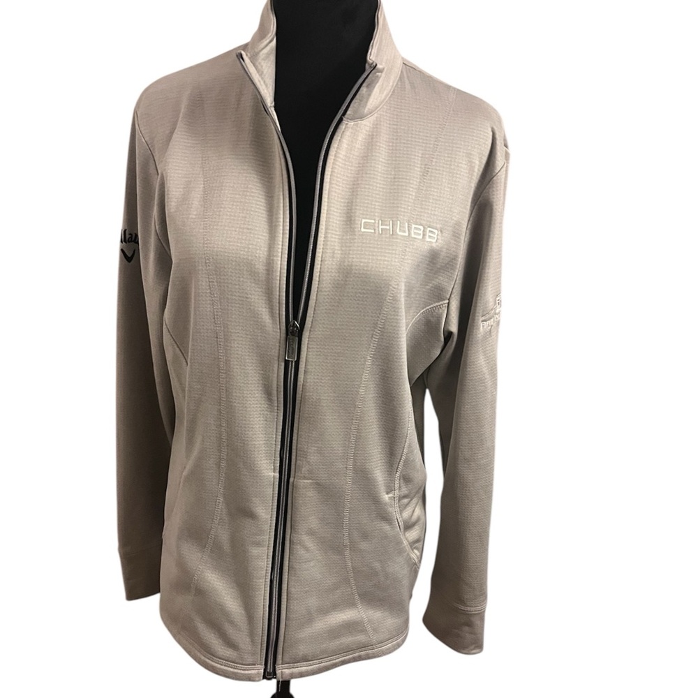 Callaway Women's Golf Full Zip Jacket Size L Gray